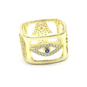 Lucky Charm Dice Ring for Her Color Gold SIZE 7